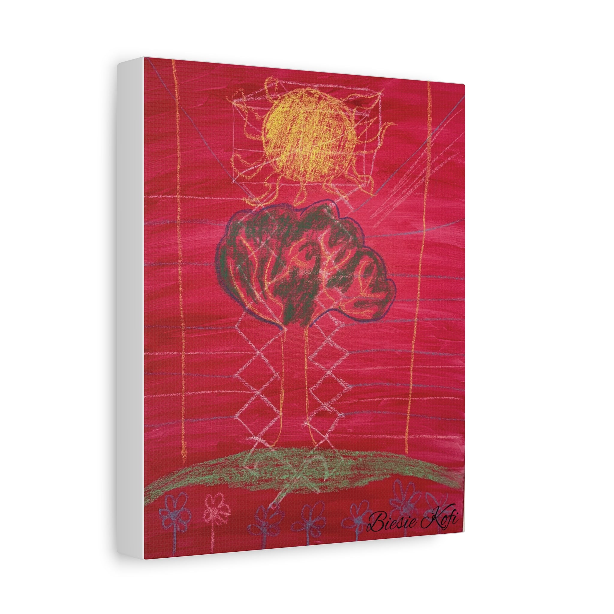 Tree struck by lightning