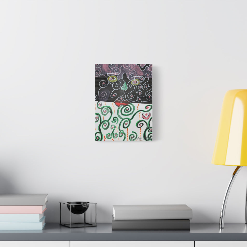 Someone is watching Abstract Art Matte Canvas