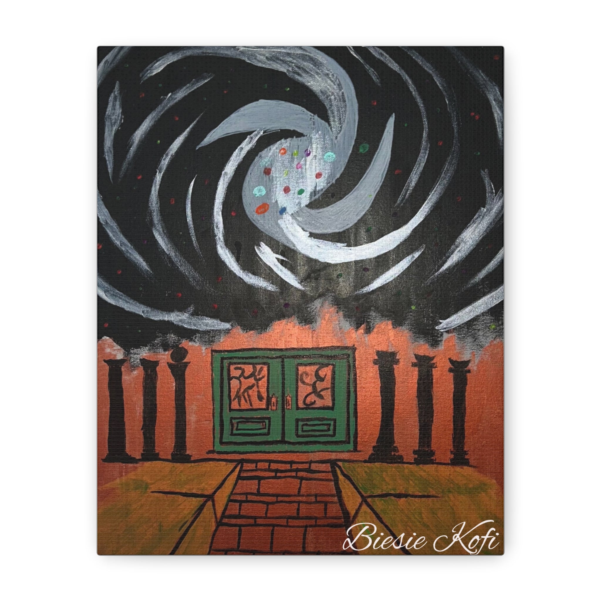 Temple  Canvas | Matte Stretched Wall Art