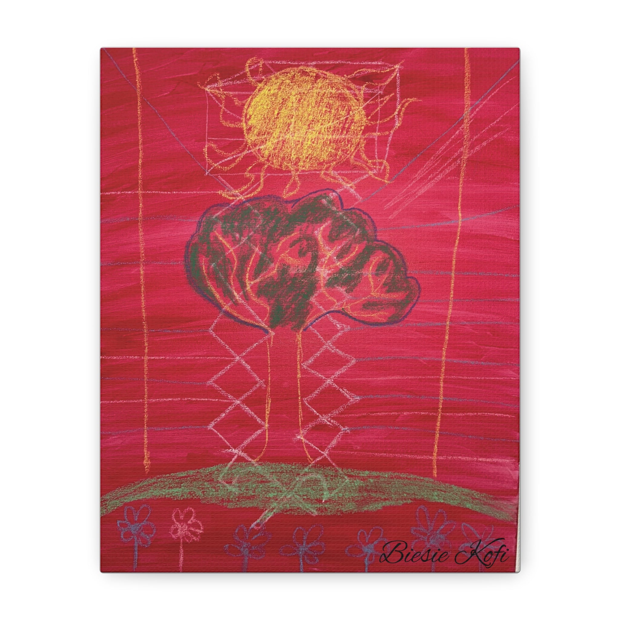 Tree struck by lightning