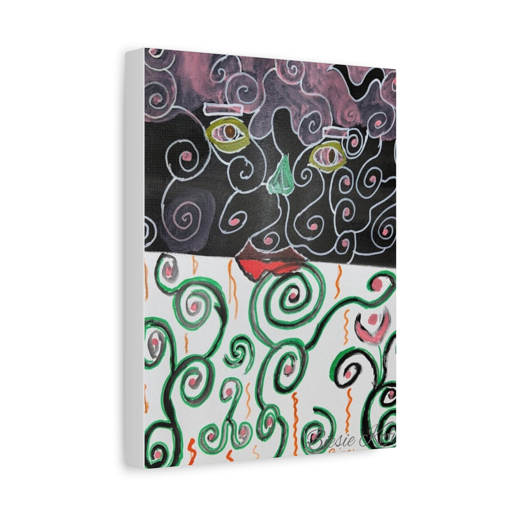 Someone is watching Abstract Art Matte Canvas