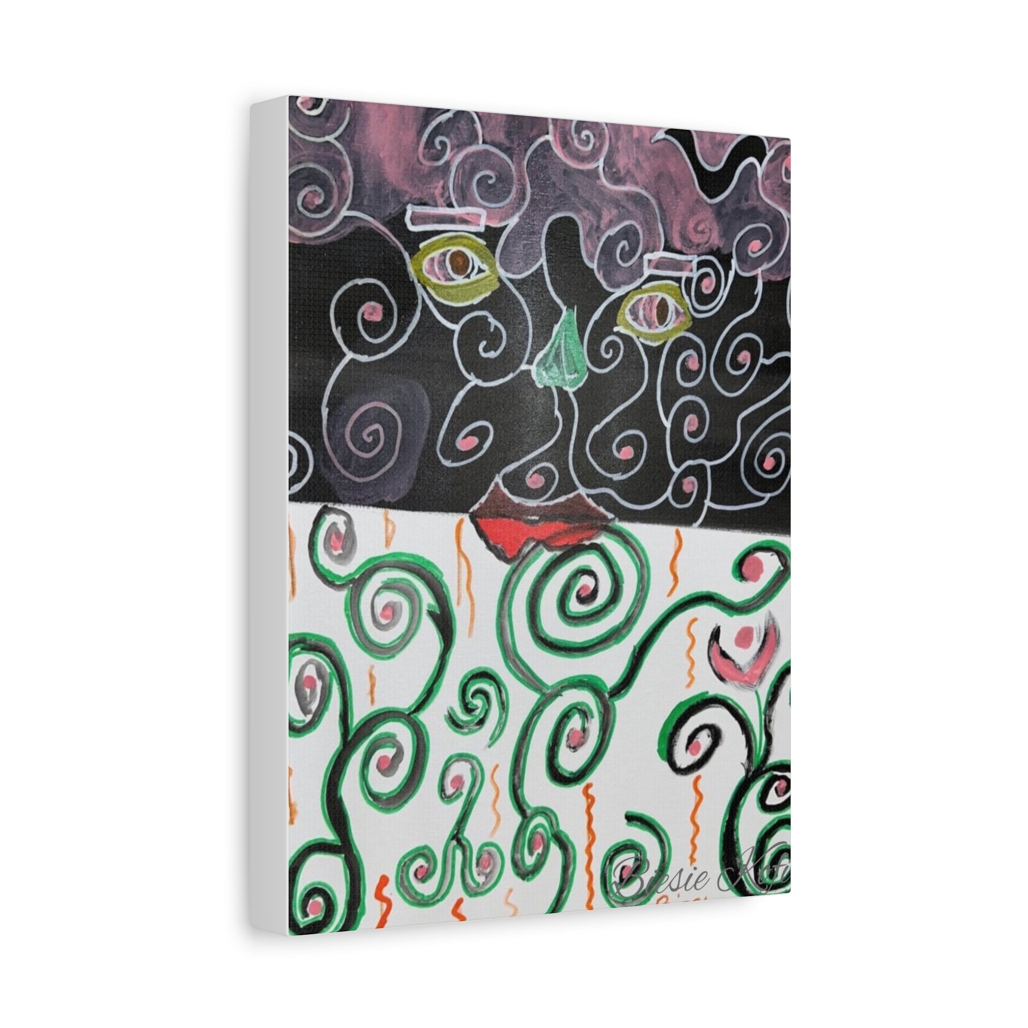 Someone is watching Abstract Art Matte Canvas