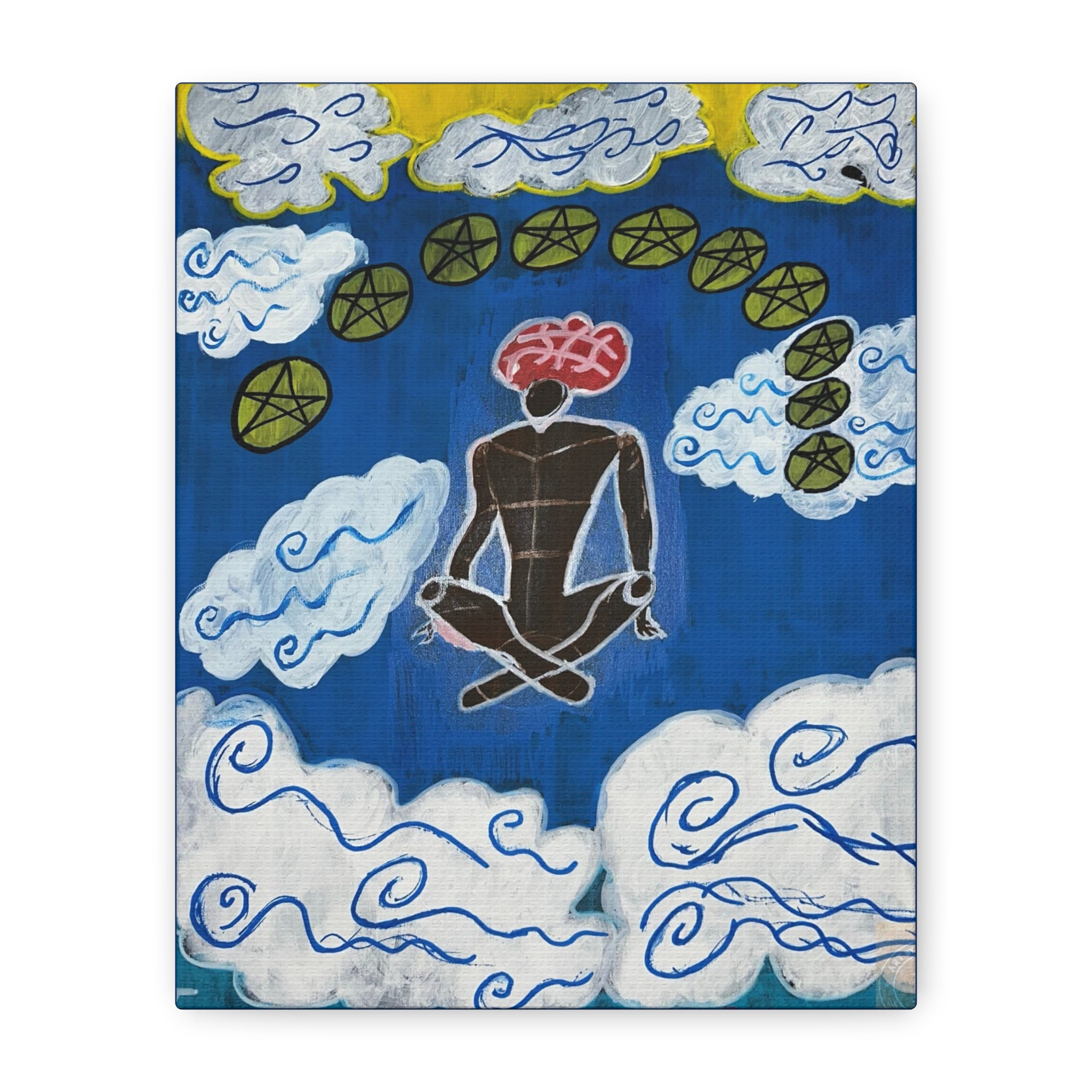 Ten of Pentacles  canvas art | Matte Stretched Canvas 1.25"