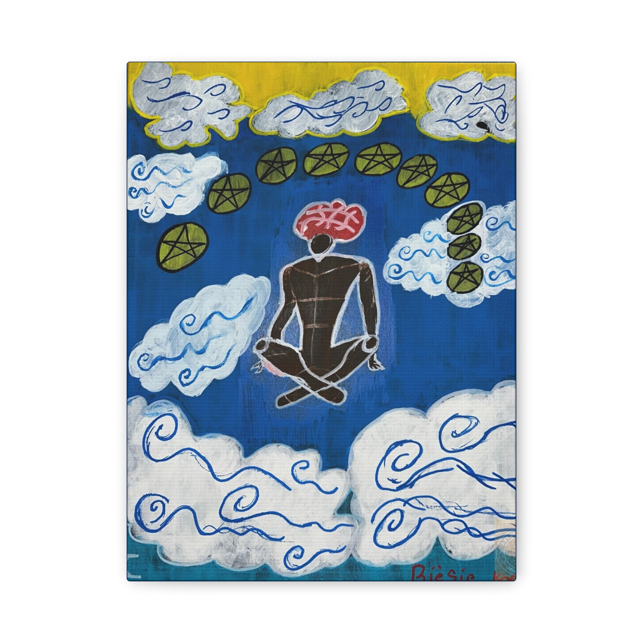 Ten of Pentacles  canvas art | Matte Stretched Canvas 1.25"