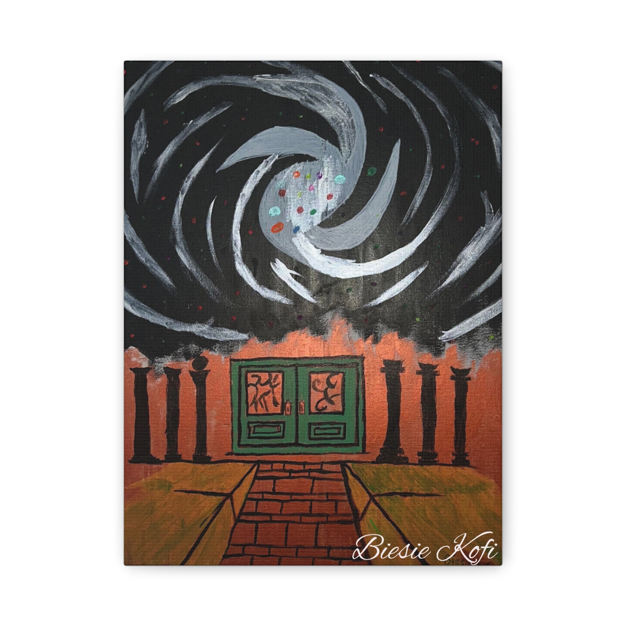 Temple  Canvas | Matte Stretched Wall Art