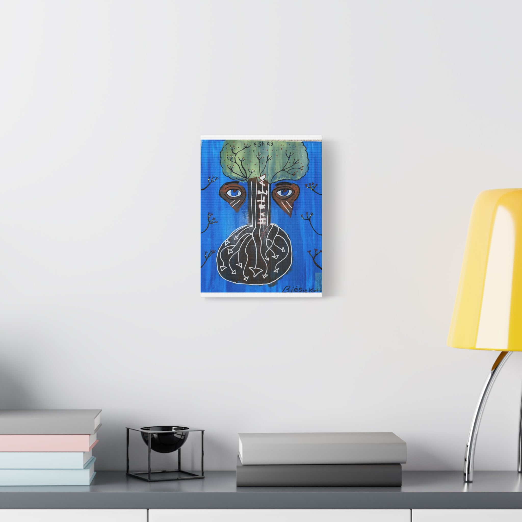 Abstract Tree Face painting Canvas | Matte Stretched Canvas