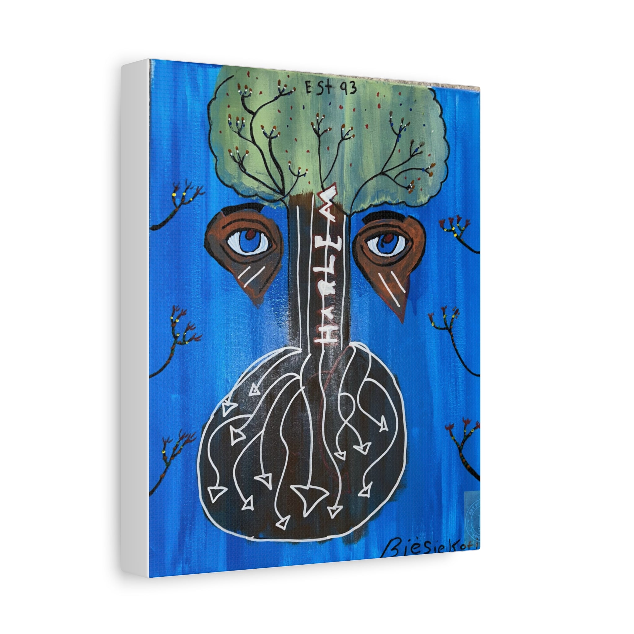 Abstract Tree Face painting Canvas | Matte Stretched Canvas