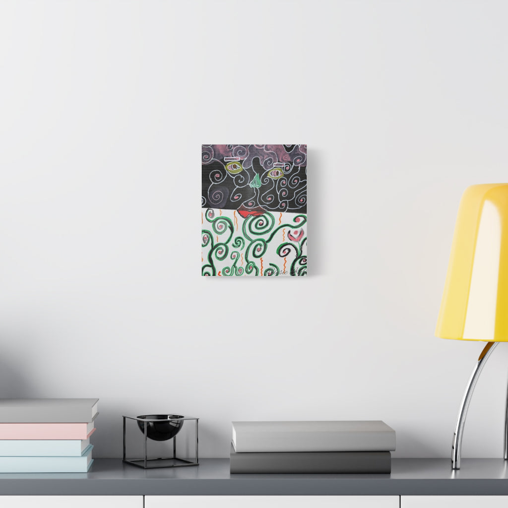 Someone is watching Abstract Art Matte Canvas