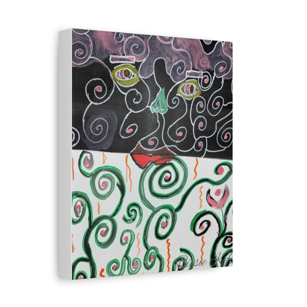 Someone is watching Abstract Art Matte Canvas