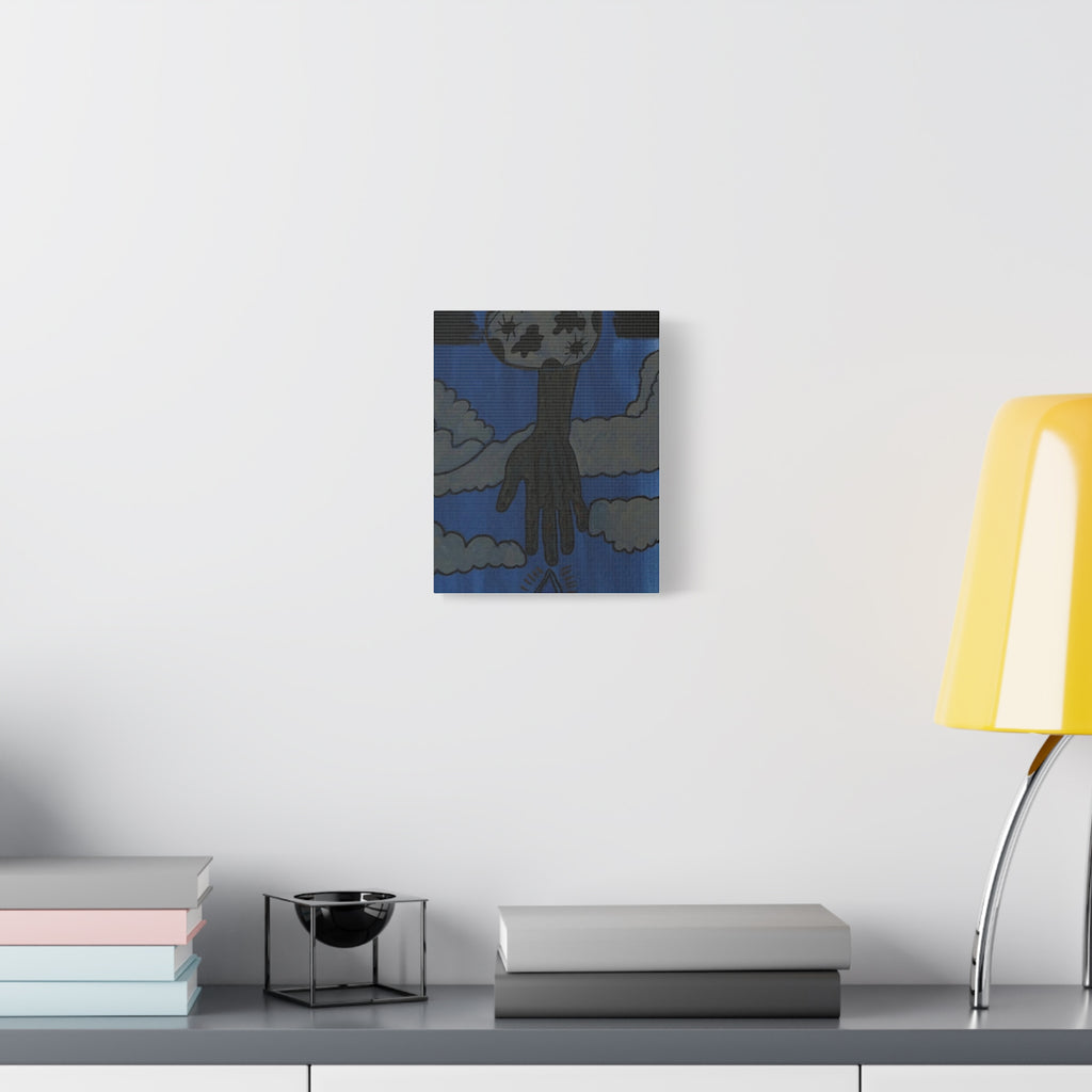 l Hand Reaching Through Clouds Canvas