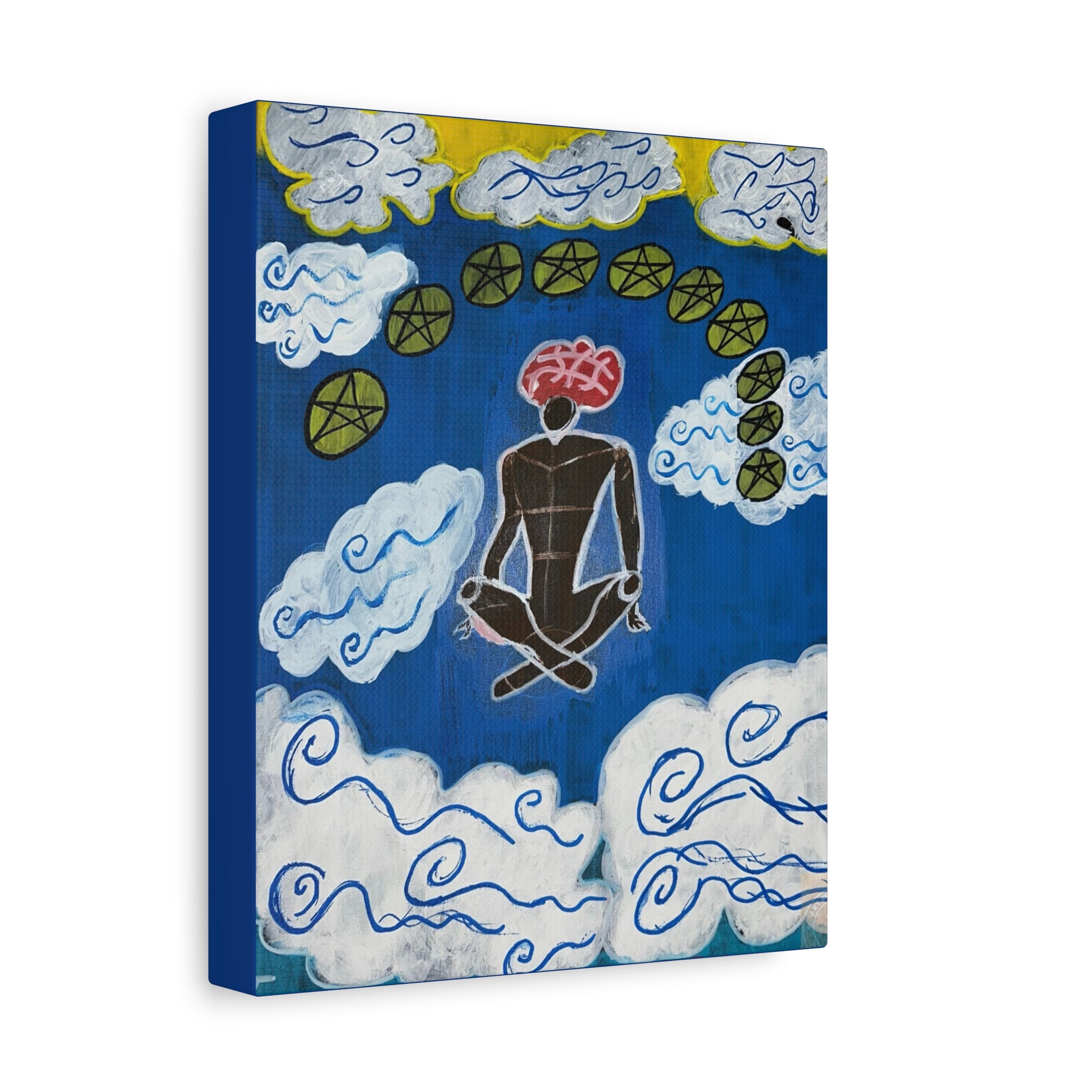 Ten of Pentacles  canvas art | Matte Stretched Canvas 1.25"