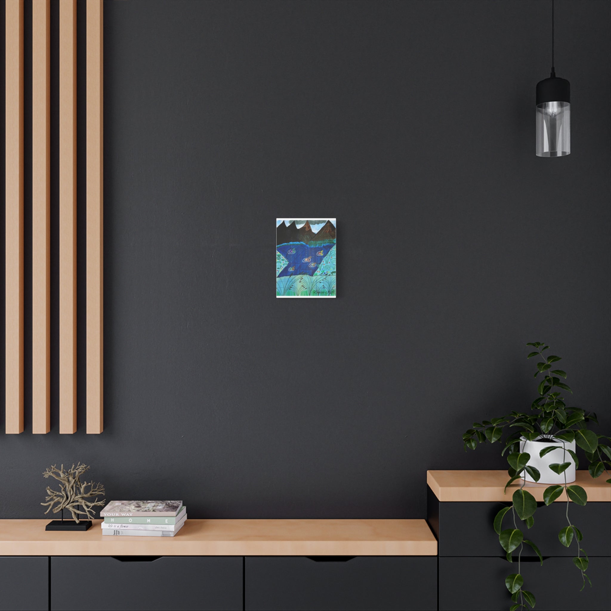 Fairy dancing Pond painting Canvas