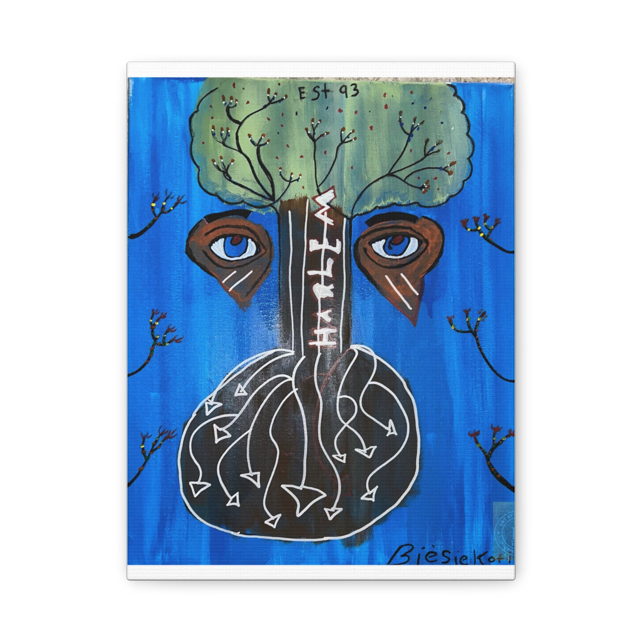 Abstract Tree Face painting Canvas | Matte Stretched Canvas