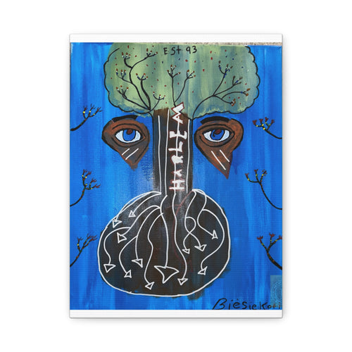 Abstract Tree Face painting Canvas | Matte Stretched Canvas