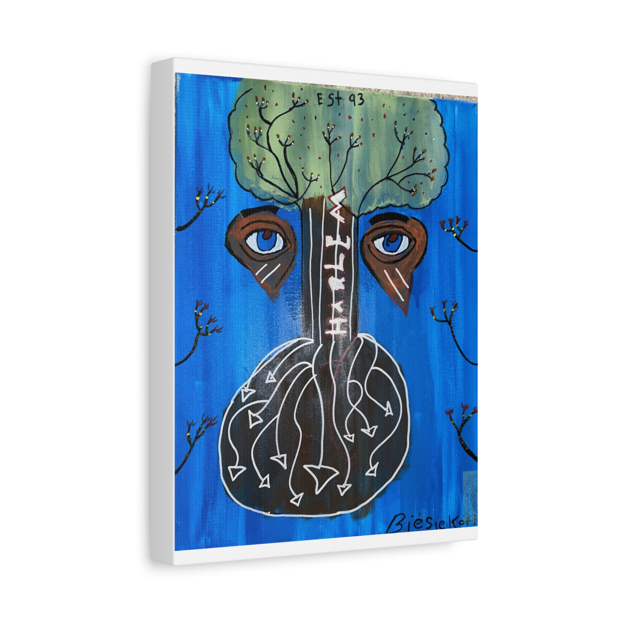 Abstract Tree Face painting Canvas | Matte Stretched Canvas