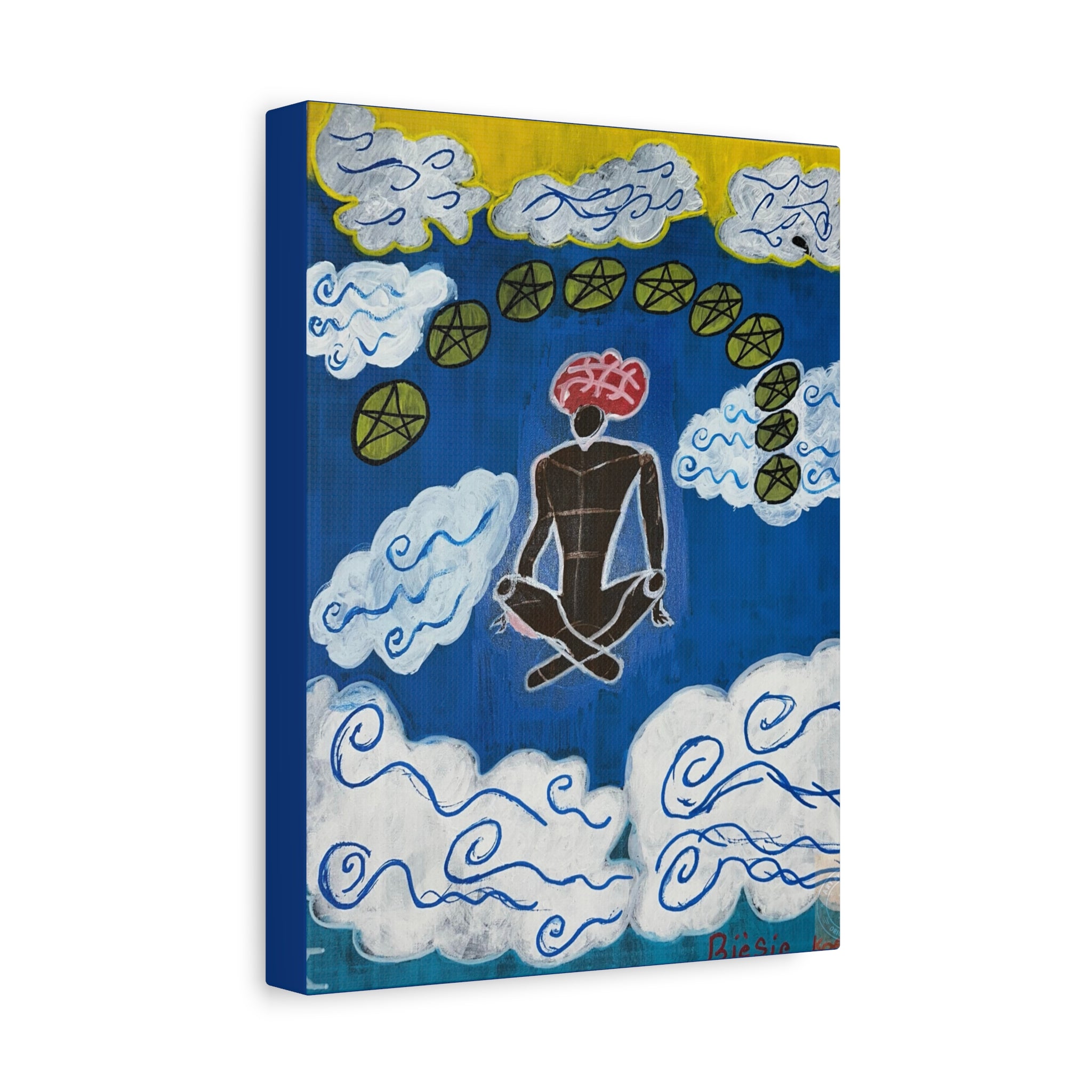 Ten of Pentacles  canvas art | Matte Stretched Canvas 1.25"